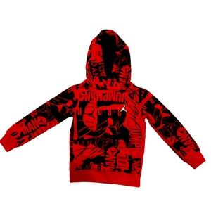 Red and black Jordan Hoodie